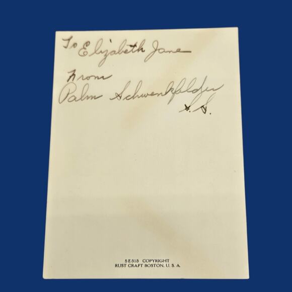 Marjorie Cooper Easter Two Cherub Angels Play Trumpets Vintage Rust Craft Card - Picture 5 of 9